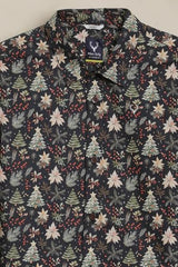 Boys Multicolor Print Casual Shirt