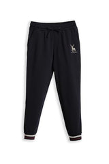 Allen Solly Boys Navy Solid Track Pants