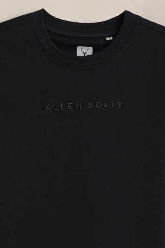 Boys Blue Solid Crew Neck T-Shirt