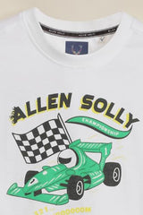 Boys White Graphic Print Crew Neck T-Shirt