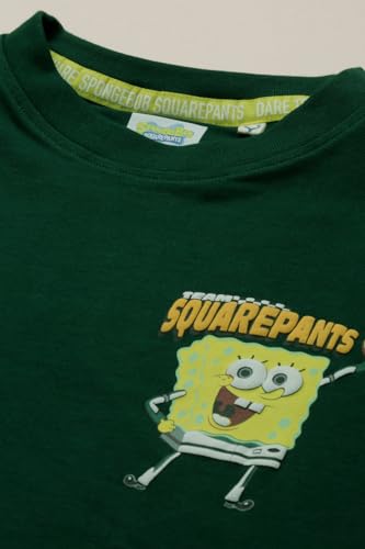 Boys Green Graphic Print Crew Neck T-Shirt