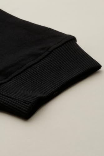 Boys Black Embroidered Track Pants
