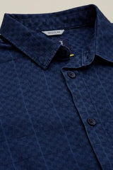 Boys Navy Check Casual Shirt