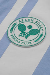 Boys Light Blue Stripe Polo Neck T-Shirt