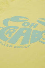 Boys Yellow Graphic Print Crew Neck T-Shirt