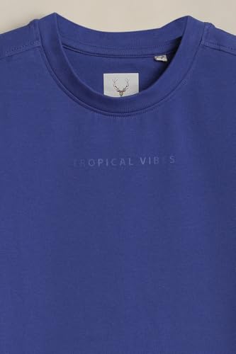 Boys Blue Graphic Print Crew Neck T-Shirt