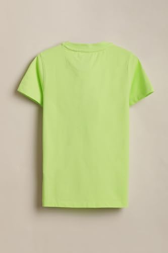 Boys Green Graphic Print Crew Neck T-Shirt