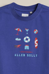 Boys Blue Graphic Print Crew Neck T-Shirt