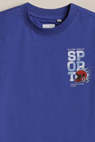 Boys Blue Graphic Print Crew Neck T-Shirt