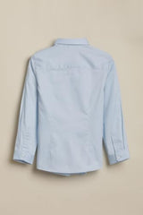 Allen Solly Boys Light Blue Solid Party Shirt