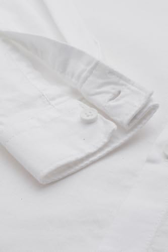 Boys White Solid Casual Shirt
