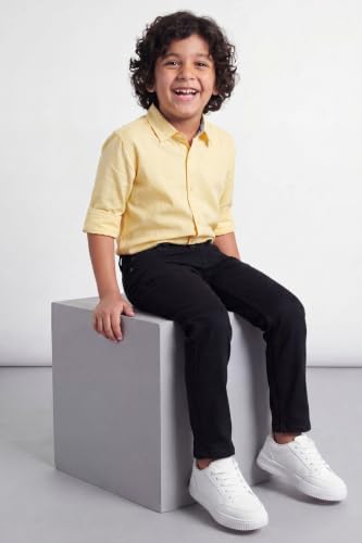 Allen Solly Boys Black Regular Fit Jeans
