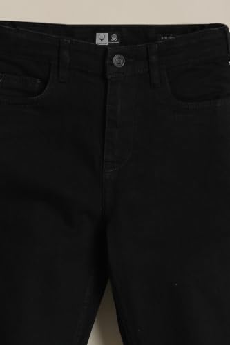 Allen Solly Boys Black Regular Fit Jeans