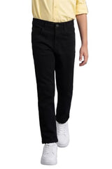 Allen Solly Boys Black Regular Fit Jeans