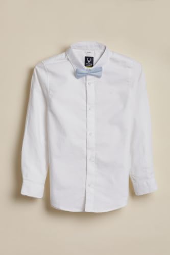 Allen Solly Boys White Solid Party Shirt