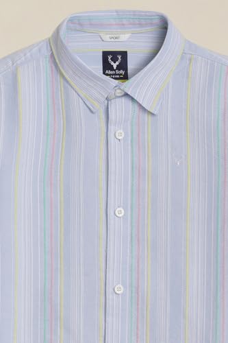 Boys Light Blue Stripe Casual Shirt