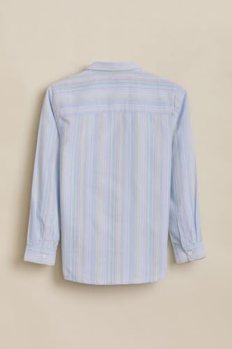 Boys Light Blue Stripe Casual Shirt