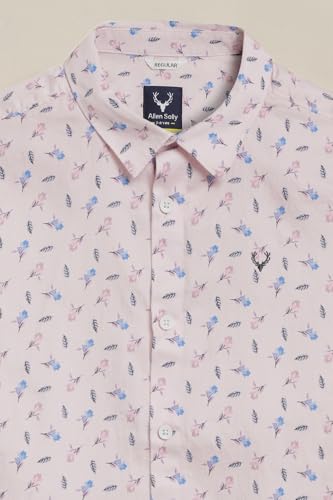 Boys Pink Print Casual Shirt