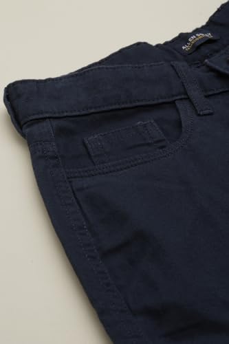 Boys Navy Solid Trousers