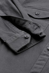 Boys Grey Textured Casual Shirt