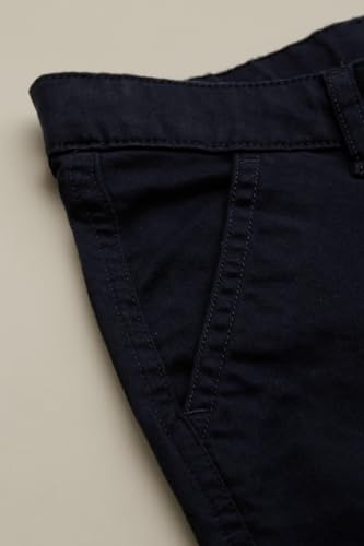 Boys Navy Solid Trousers
