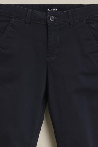 Boys Navy Solid Trousers