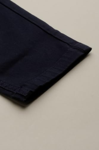 Boys Navy Solid Trousers