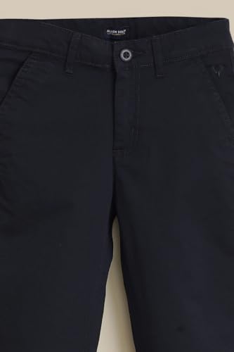 Boys Navy Solid Trousers