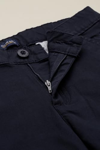 Boys Navy Solid Trousers