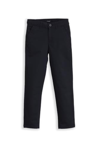 Boys Navy Solid Trousers