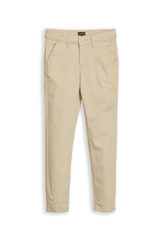 Boys Cream Solid Trousers