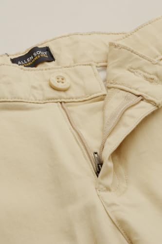 Boys Cream Solid Trousers