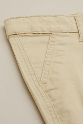 Boys Cream Solid Trousers