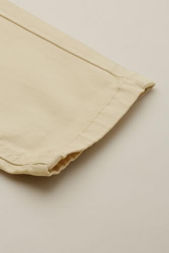 Boys Cream Solid Trousers