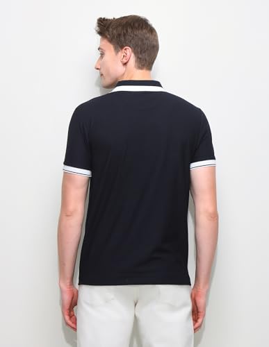 U.S.Polo Association Men's Solid Slim Fit Polo Shirt (USTSHP0836_Navy_XL)