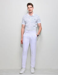 U.S.Polo Association Men's All Over Printed Slim Fit Polo Shirt