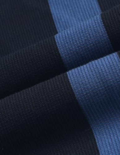 U.S.Polo Association Men's Vertical Striped Slim Fit Polo Shirt (USTSH3392_Navy_3XL)