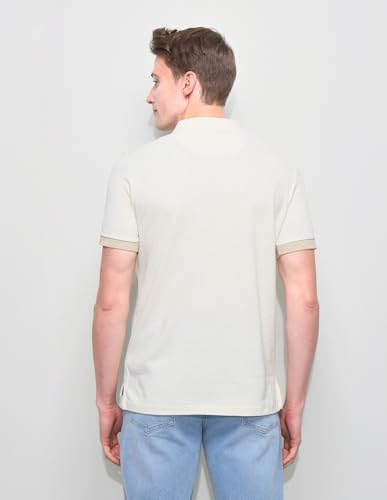 U.S.Polo Association Men's Brand Embroidered Slim Fit Polo Shirt (USTSH3435_Beige_XXXL)