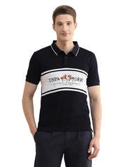 U.S.Polo Association Men's Brand Embroidered Slim Fit Polo Shirt (USTSH3440_Navy_2XL)