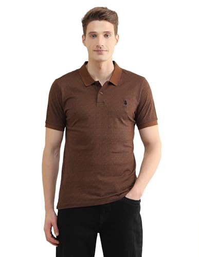 U.S.Polo Association Men's Tropical Printed Slim Fit Polo Shirt