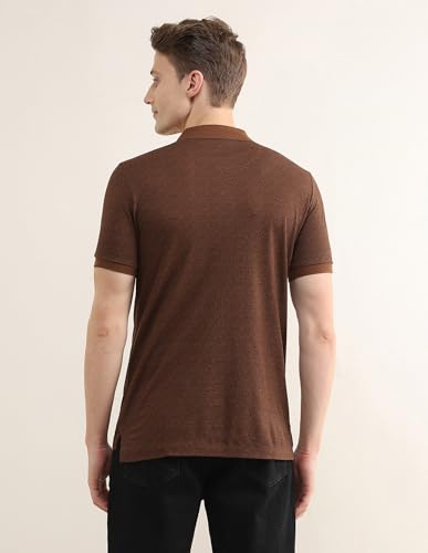 U.S.Polo Association Men's Tropical Printed Slim Fit Polo Shirt