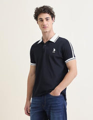U.S.Polo Association Men's Solid Slim Fit Polo Shirt