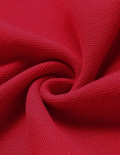 U.S.Polo Association Men's New Port Marina Solid Polo Shirt (USTSH3501_Red_3XL)