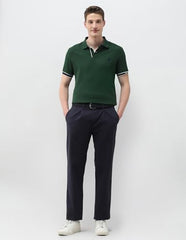 U.S.Polo Association Men's Solid Slim Fit Polo Shirt (USTSH3502_Green_S)