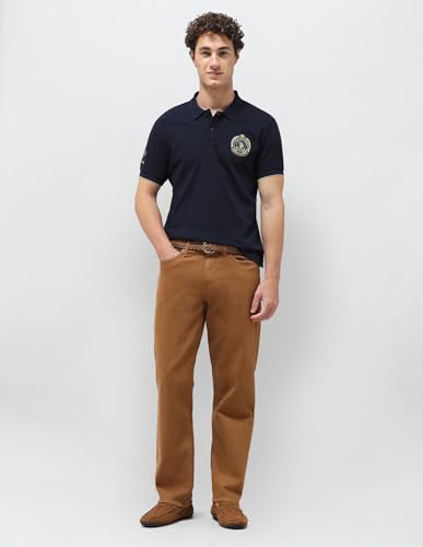 U.S.Polo Association Men's Solid Slim Fit Polo Shirt