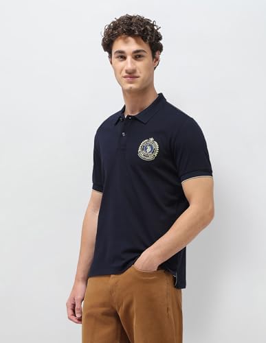 U.S.Polo Association Men's Solid Slim Fit Polo Shirt
