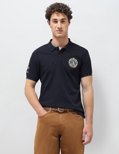 U.S.Polo Association Men's Solid Slim Fit Polo Shirt