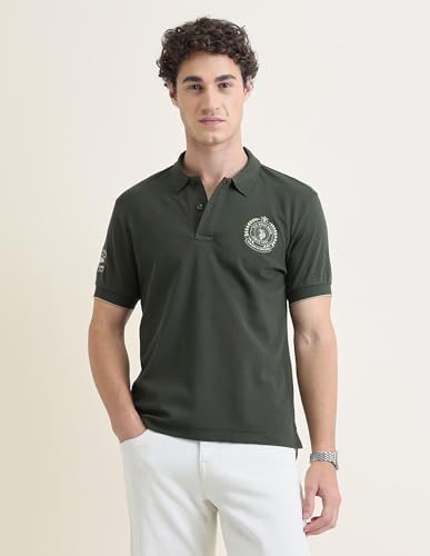 U.S.Polo Association Men's Solid Slim Fit Polo Shirt