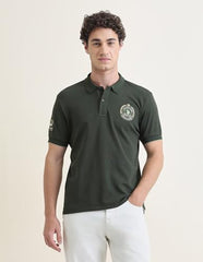 U.S.Polo Association Men's Solid Slim Fit Polo Shirt