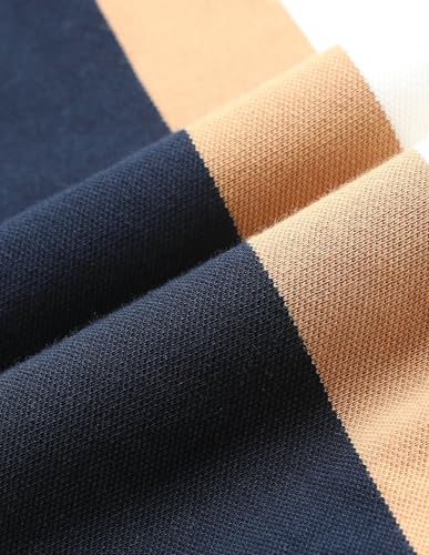 U.S.Polo Association Men's Colourblocked Slim Fit Polo Shirt (USTSH3540_Navy_M)